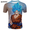 Summer New Mens Fashion Anime T-shirt Seven Dragon Ball Print Cosplay Casual T-Shirt US SizeS XXXXL
