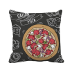 Italy Customs Resident Diet Pattern Square Throw Pillow Insert Cushion Cover Home Sofa Decor Gift