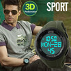 Mens Sport Multifunctional Digital Watch Pedometer Alarm Stopwatch
