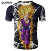 Summer New Mens Fashion Anime T-shirt Seven Dragon Ball Print Cosplay Casual T-Shirt US SizeS XXXXL