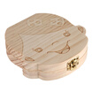 Creative Wooden Baby Tooth Organizer Box for Deciduous Teeth Umbilical Cord Lanugo