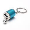 Metal Finish Gear Box Shifter Key Chain Fob Ring For Car 6-Speed Model Keychain