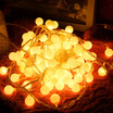 JULELYS 10M 80 Bulbs Garland Battery Powered Decorative LED Lights Ball Christmas String Lights Decoration For Wedding Holiday