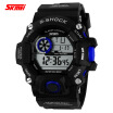 Skmei Mens Wrist Watch Digital Alarm Calendar Date Day Chronograph Water Resistant Water Proof Lcd Rubber Band