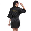 Mother of the Groom Robe Wedding Silk Satin Dressing Gown Sleepwear Bathrobe New