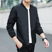 Plus Size 2018 Mens Fashionable Casual Zippers Jackets Solid Color Stand Collar Cardigan Jacket