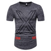 Fashion Mens Round Neck Short-Sleeve Printed T-Shirt