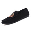 Damaizhang Brand High Quality Men Fashion Loafer Suede Leather Tiger Print Casual Mens Flat