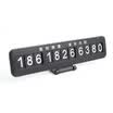 Kale decorated hidden car temporary stop sign phone card sunscreen car number card roadside parking car supplies custom version black