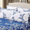 Shengwei bedding home textile cotton pillowcases cotton pillow sets single only 48 74cm blue Yan confidant
