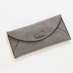 Simple Thin Women Leather Wallet Clutches Envelope Money Shopper Card Bags Purses Scrub