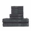 Htovila 8-Piece Cotton Towel Set 4 Washcloths 2 Bath Towels 2 Hand Towels Soft Breathable Absorbent Face Body Bath Towel Set f