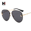 SHAUNA Little Bee Decoration Fashion Women Pilot Sunglasses UV400