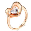 Womens Wedding&Engagement Rings CZ Diamond Fashion Jewelry Rose Gold Plated High Quality Accessories R148