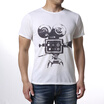 Mens Printed O-Neck Pullover Short Sleeve T-Shirts