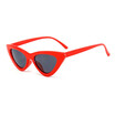 SHAUNA Popular Women Cat Eye Sunglasses Fashion Ladies Red Frame TintedClear Lens Shades UV400