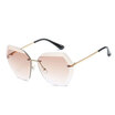 New Brand Design Rimless Sunglasses Women Oversized Vintage Sun Glasses for Travel Photo Fashion female Brand eyewear Retro UV400