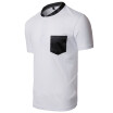 2018 Summer New Mens Fashion Round Neck Short Sleeved Pure Color T-shirts