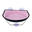 Window-Mounted Cat Bed Perch Hammock Strong Suction Cup Metal Cable Hold Up to 15KG 33Lbs for Cat Resting Sunbath Watching Spot