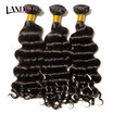 10A Unprocessed Brazilian Virgin Human Hair Weaves 4 Bundles Loose Deep Wave Curly Natural Black Can Bleach 613 Color 2 Year Life