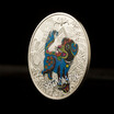 Lucky dog commemorative coin Chinese characteristics lucky animal Goldsilver plated coin travel gifts