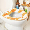 Sheng silk is still paste the plastic floor of the bottom of the toilet pad sets of toilet ring maple yellow