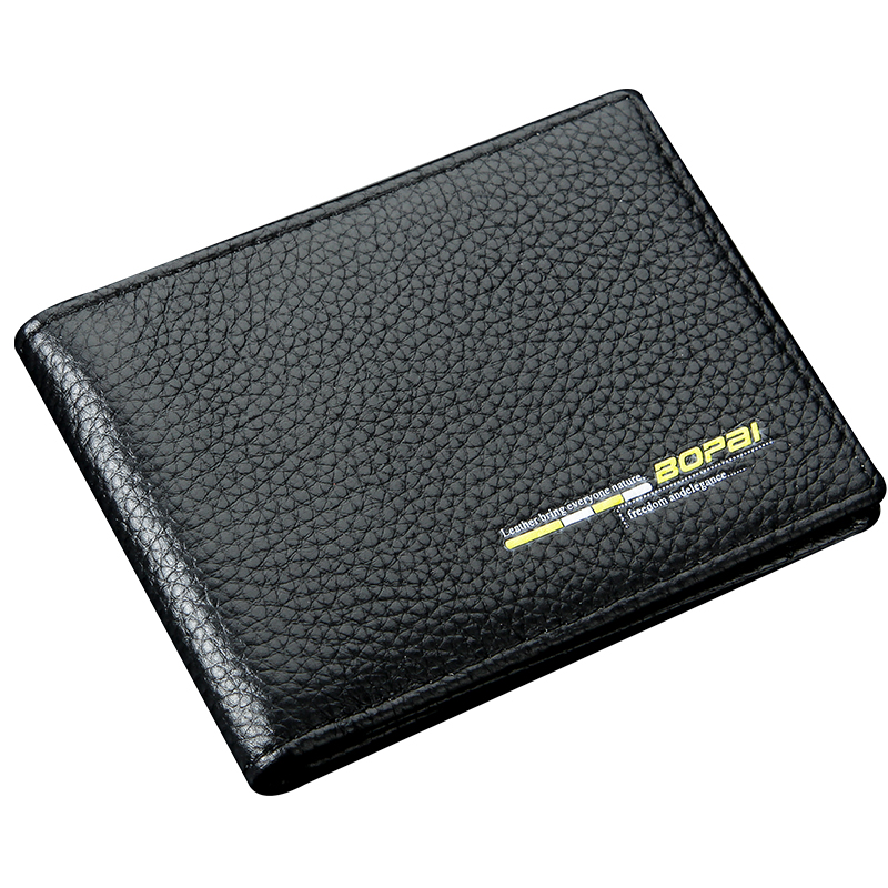 Bopai Mens Short Leather Wallet
