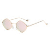 SHAUNA Fashion Diamond Sharp Metal Frame Women Sunglasses Vintage Men TintedClear Lens Glasses