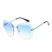 New Brand Design Rimless Sunglasses Women Oversized Vintage Sun Glasses for Travel Photo Fashion female Brand eyewear Retro UV400