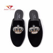 Jeder schuh new style Handmade men velvet slippers Rhinestone Design insole indoor&party dual-use mens casual shoes