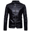 Mens PU Jacket Jacket Motorcycle Leather Jacket Mens Fall Spring Leather Clothing Mens Casual Clothes Garment 5XL