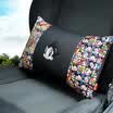 Iron arm Astro Boy car lumbar four seasons universal waist back cushion office car with pillow lumbar cushion memory cotton lumbar cushion cushion single loading spelling terms PSXLYK-01 red black