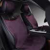 Yuma Yuma Kirin series winter tie-free short plush car seat cushion five-seat universal black factory straight hair