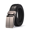 XHtang Mens Leather Belt With Automatic Buckle Belt Business Dress Belt Wedding Gift 3mm