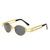 Retro Small Round Sunglasses Men Male Vintage Steampunk Sunglass Women Hip Hop Gold Glasses Luxury Brand Eyewear UV400
