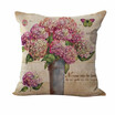 18 18 inches 45 45cm Polyester Romantic Flower Pattern Cushion Cover Decorative Sofa Car Waist Square Pillow Case Pillowcase