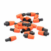 30pcs Small Size Plastic Adjustable Sprayer Nozzles Garden Water Cooling Spray Sprinkler Nozzle Drip Irrigation Pipe Equipment wit