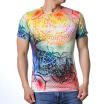 Mens Summer Top Magic Printed Short Sleeve Shirt