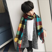 New fashion autumn&winter childrens plaid scarf cute wild warm family scarf