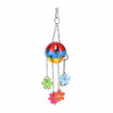 Color Bird Cage Accessories Acrylic Parrot Chew Toys Bite Swing Hanging Toy for Macaw African Greys Parakeet Cockatoo Cockatiel Co