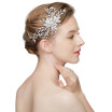 Jonnafe Fashion Crystal Hair Vine Silver Wedding Hair Clip Bridal Headpiece Women Party Prom Accessories