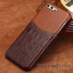 Genuine Leather Phone Case For HUAWEI P10 Case Crocodile Texture & Oil wax leather Back Cover For Mate 9 10 Case