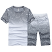 New Summer Fashion Men&39s Short Sleeve T Shirt Suit 4 Colors T shirtpants