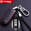 Huazhe Baojun key bag for Baojun 560310w510730 key case buckle set Baojun 560 modified special car supplies smart models three keys black leather red line
