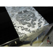 Free Shipping 32260cm Europe Style Table Runner Hot Silver Home Decoration Tablecloth Embroidery Cloth Hotel Villa Wedding