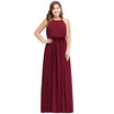 Evening Long Prom Dress Formal Party Bridesmaid Gown Chiffon A-line Dresses Plus Size