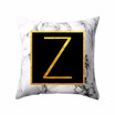 Modern Pillowcases 4545 Gold Alphabet Word Letter White Marble Pattern Pillow Case Super Soft Throw Sofa Bed Cushion Cover Protec