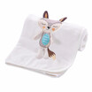 Baby Blanket Soft Flannel Swaddling Embroider Stroller Car Sofa Bedding Blanket Boy Girl Monkey