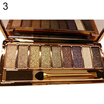 NEW 9 Colors Shimmer Eyeshadow Palette & Makeup Cosmetic Brush Set