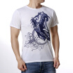 Mens Printing Monster Dinosaur Short Sleeve T-shirt